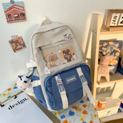 Kawaii Therapy Preppy Backpacks | Korea Style Backpacks<Kawaii Korea Style Soft Pastel Backpack