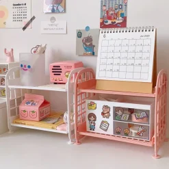 Kawaii Therapy Desk Organizers | Desk Accessories<Kawaii Korea Style Stationery Storage Rack