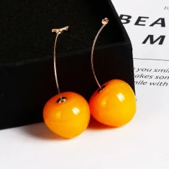Kawaii Therapy Earrings<Kawaii Korea Style Summer Cherry Earrings