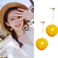 Kawaii Therapy Earrings<Kawaii Korea Style Summer Cherry Earrings