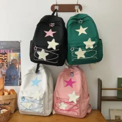 Kawaii Therapy School Backpacks | Preppy Backpacks<Kawaii Korea Style Sweet Starry Pastel Backpack