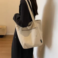 Kawaii Therapy Tote Bags | Shoulder Bags<Kawaii Korean Aesthetic Minimalist Canvas Tote Bag