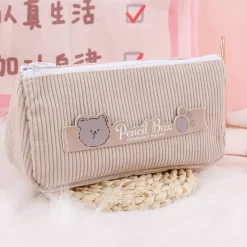 Kawaii Therapy Pencil Cases<Kawaii Korean Bear Canvas Style Pencil Case