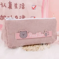 Kawaii Therapy Pencil Cases<Kawaii Korean Bear Canvas Style Pencil Case