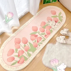 Kawaii Therapy Mats<Kawaii Korean Tulip Bedroom Carpet Mat – Limited Edition