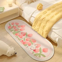 Kawaii Therapy Mats<Kawaii Korean Tulip Bedroom Carpet Mat – Limited Edition