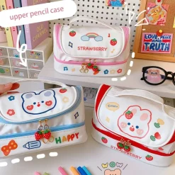 Kawaii Therapy Pencil Cases<Kawaii Large Capacity Bunny Pastel Pencil Case