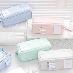 Kawaii Therapy Pencil Cases<Kawaii Large Capacity Pastel Prism Zipper Pencil Case