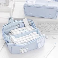 Kawaii Therapy Pencil Cases<Kawaii Large Capacity Pastel Prism Zipper Pencil Case