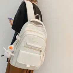 Kawaii Therapy School Backpacks | Preppy Backpacks<Kawaii Large Capacity Pastel College Canvas Backpack
