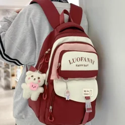 Kawaii Therapy School Backpacks | Preppy Backpacks<Kawaii Large Capacity Waterproof Harajuku College Backpack