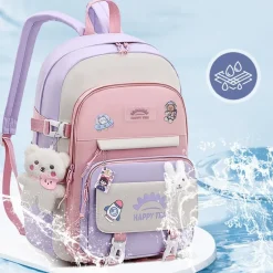 Kawaii Therapy School Backpacks | Large Backpacks<Kawaii Large Capacity Waterproof Pastel School Backpack