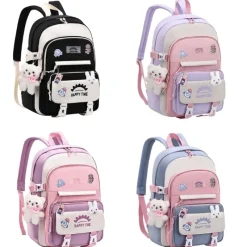 Kawaii Therapy School Backpacks | Large Backpacks<Kawaii Large Capacity Waterproof Pastel School Backpack
