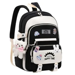 Kawaii Therapy School Backpacks | Large Backpacks<Kawaii Large Capacity Waterproof Pastel School Backpack