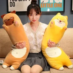 Kawaii Therapy Cute Stuffed Animals | Shiba<Kawaii Long Shiba Husky Pillow Plush XL (90cm)