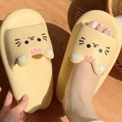 Kawaii Therapy Slippers<Kawaii Lovely Cat Pastel Slippers – Limited Edition