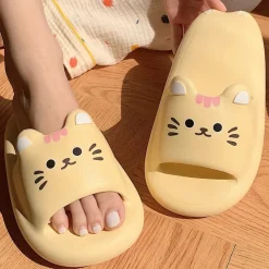Kawaii Therapy Slippers<Kawaii Lovely Cat Pastel Slippers – Limited Edition