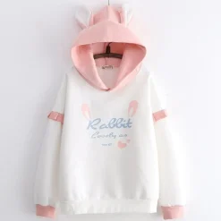 Kawaii Therapy Clothing<Kawaii Lovely Rabbit Harajuku Style Hoodie – Limited Edition