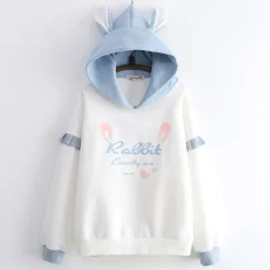 Kawaii Therapy Clothing<Kawaii Lovely Rabbit Harajuku Style Hoodie – Limited Edition