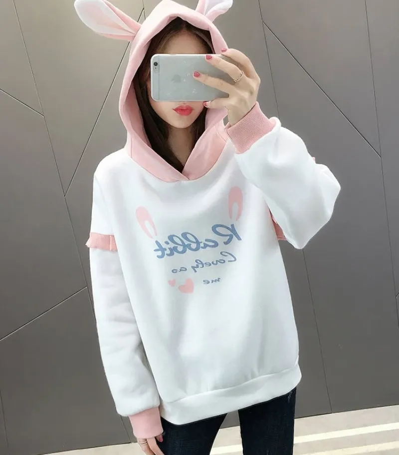 Kawaii Therapy Clothing<Kawaii Lovely Rabbit Harajuku Style Hoodie – Limited Edition
