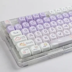 Kawaii Therapy Keyboards & Keycaps<Kawaii Mao Profile Purple Bunny Keycap Set (142 keys) – Special Edition