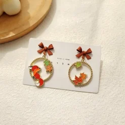Kawaii Therapy Earrings<Kawaii Maple Fox Harajuku Earrings – Limited Edition
