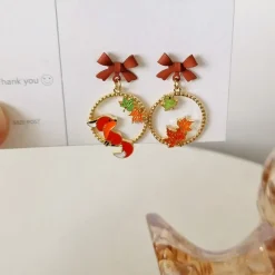 Kawaii Therapy Earrings<Kawaii Maple Fox Harajuku Earrings – Limited Edition