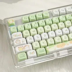 Kawaii Therapy Keyboards & Keycaps<Kawaii Matcha Puppy Pastel Mao Profile Keycaps (95 Keys)