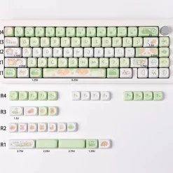 Kawaii Therapy Keyboards & Keycaps<Kawaii Matcha Puppy Pastel Mao Profile Keycaps (95 Keys)