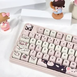 Kawaii Therapy Keyboards & Keycaps<Kawaii Matcha Puppy Pastel Mao Profile Keycaps (95 Keys)