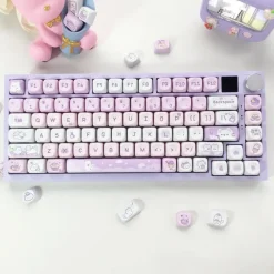 Kawaii Therapy Keyboards & Keycaps<Kawaii Matcha Puppy Pastel Mao Profile Keycaps (95 Keys)