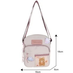 Kawaii Therapy Tote Bags | Mini Bags<Kawaii Mini Canvas Harajuku Sling Bag