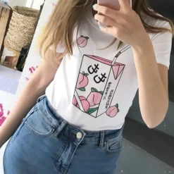 Kawaii Therapy Clothing<Kawaii Momo Peach Harajuku Shirt