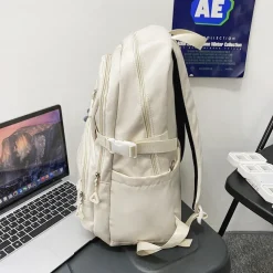 Kawaii Therapy Preppy Backpacks | Large Backpacks<Kawaii Multipocket Solid Pastel Korea Style Backpack