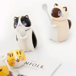Kawaii Therapy Bottles<Kawaii Neko Cat Ceramic Coffee Mug