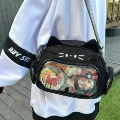 Kawaii Therapy Ita Bags | Shoulder Bags<Kawaii Neko Cat Harajuku Ita Style Shoulder Bag – Limited Edition