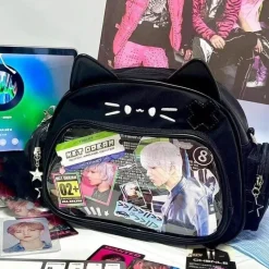 Kawaii Therapy Ita Bags | Shoulder Bags<Kawaii Neko Cat Harajuku Ita Style Shoulder Bag – Limited Edition