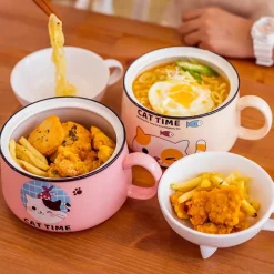 Kawaii Therapy Bottles<Kawaii Neko Cat Japanese Style Ceramic Bowl – Limited Edition