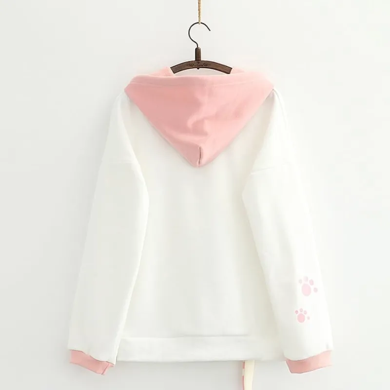Kawaii Therapy Clothing<Kawaii Neko Cat Tail Harajuku Hoodie – Limited Edition