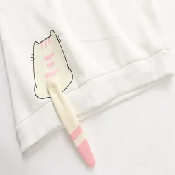 Kawaii Therapy Clothing<Kawaii Neko Cat Tail Harajuku Hoodie – Limited Edition