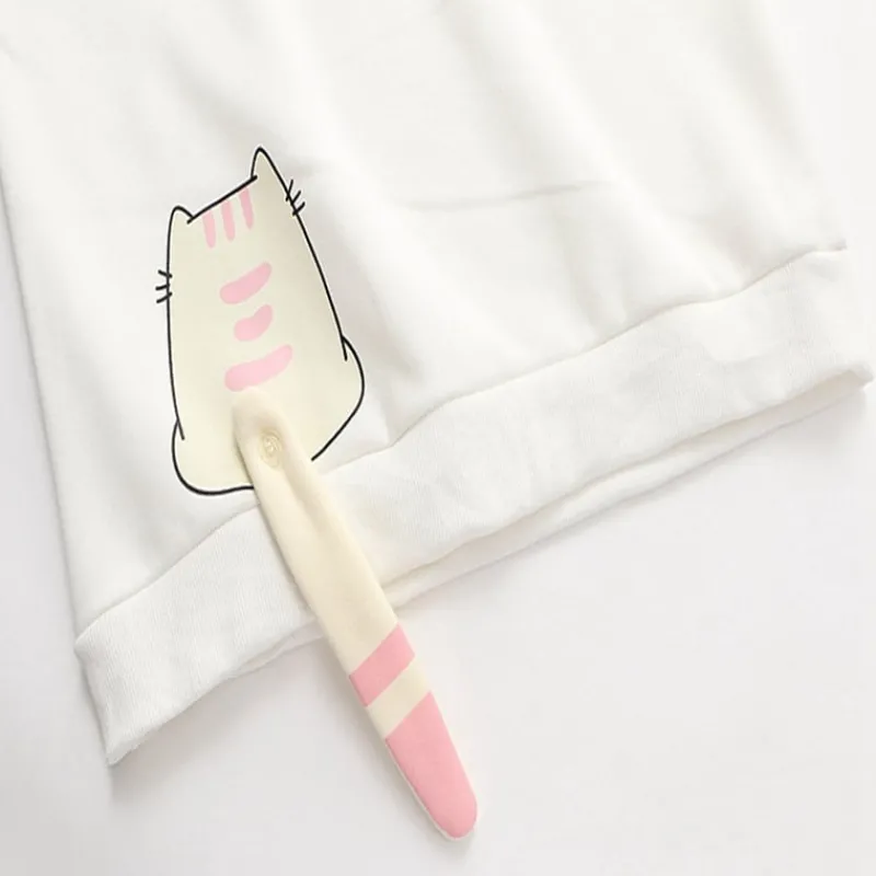 Kawaii Therapy Clothing<Kawaii Neko Cat Tail Harajuku Hoodie – Limited Edition