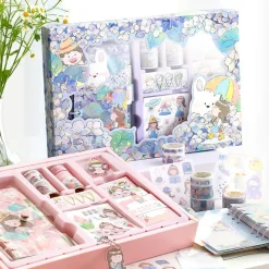 Kawaii Therapy Stickers | Notebooks<Kawaii Notebook Journal Stationery Washi Gift Set