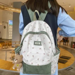 Kawaii Therapy Preppy Backpacks | Japanese Style Backpacks<Kawaii Nylon Floral Harajuku Backpack – Limited Edition