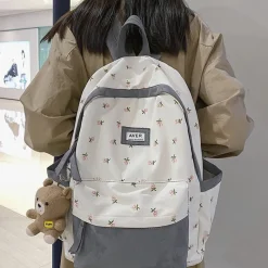 Kawaii Therapy Preppy Backpacks | Japanese Style Backpacks<Kawaii Nylon Floral Harajuku Backpack – Limited Edition