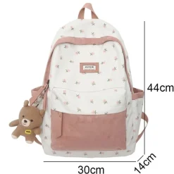 Kawaii Therapy Preppy Backpacks | Japanese Style Backpacks<Kawaii Nylon Floral Harajuku Backpack – Limited Edition
