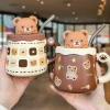 Kawaii Therapy Bottles<Kawaii Pastel Bear Cute Ceramic Cup (450ml) – Limited Edition