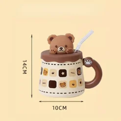 Kawaii Therapy Bottles<Kawaii Pastel Bear Cute Ceramic Cup (450ml) – Limited Edition
