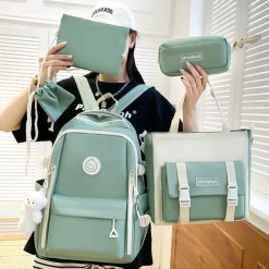 Kawaii Therapy School Backpacks | Preppy Backpacks<Kawaii Pastel Multipocket Harajuku Backpack Set