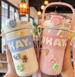 Kawaii Therapy Bottles<Kawaii Pastel Stainless Steel Flask (635ml) – Limited Edition