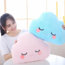 Kawaii Therapy Pillows<Kawaii Pastel Starry Cloud Moon Pillow Plush
